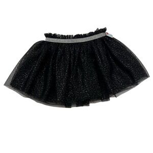 Cat & Jack Black Sparkle Skater Skirt / Baby 18 months